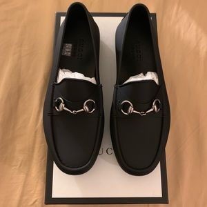 Gucci Black Rubber Driver Shoes